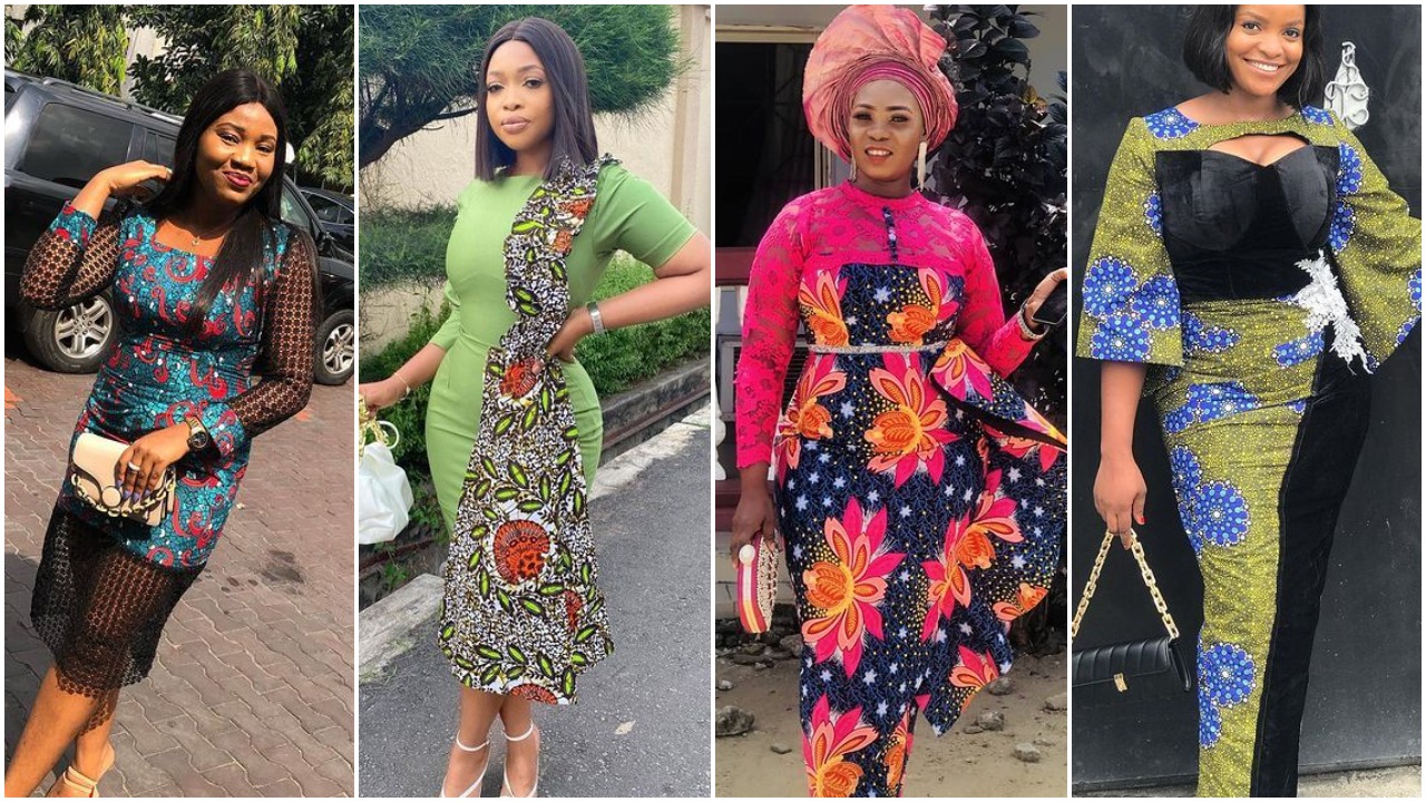 Ankara and shop plain material combination