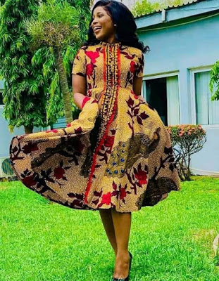 Ankara robe clearance en pagne