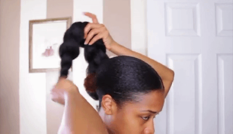 Attach your ponytail extension