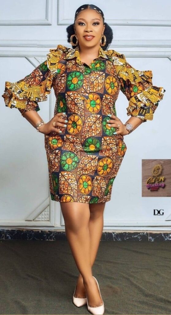 Ankara Short gown (14)