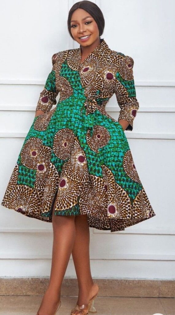 Ankara Short gown (16)