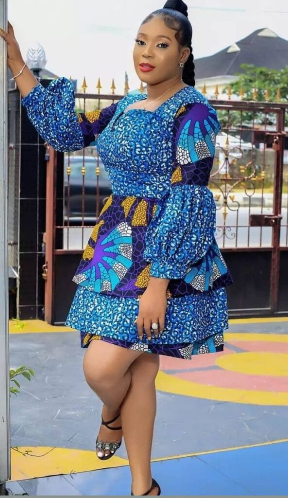 Ankara Short gown (2)