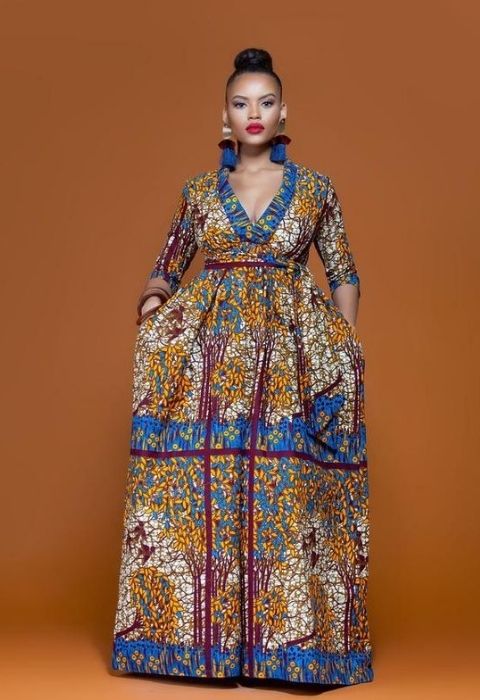 African Maxi Dress Styles-30 Long Dress Styles for Ladies (10)