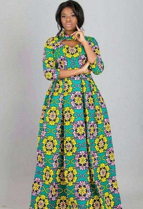 African Maxi Dress Styles-30 Long Dress Styles for Ladies (6)