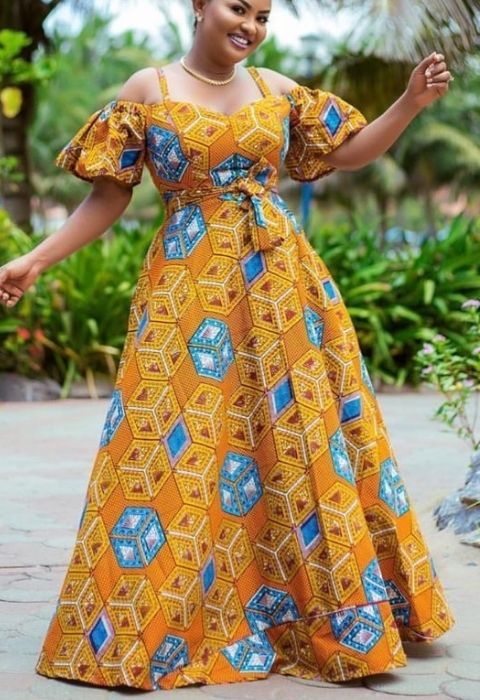 African Maxi Dress Styles-30 Long Dress Styles for Ladies (7)