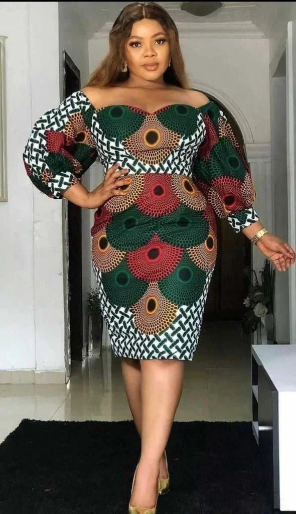 Ankara Short Gowns For Ladies (5)