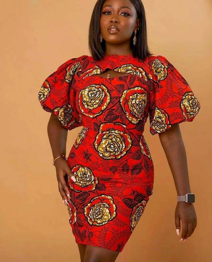 Ankara Short Gowns For Ladies (8)