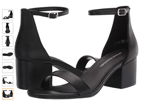 Two Strap Heeled Sandal