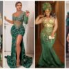 45+ Matured Ways To Style Your Lemon, Sea, And Emerald Green Lace Fabric For Owambe Parties