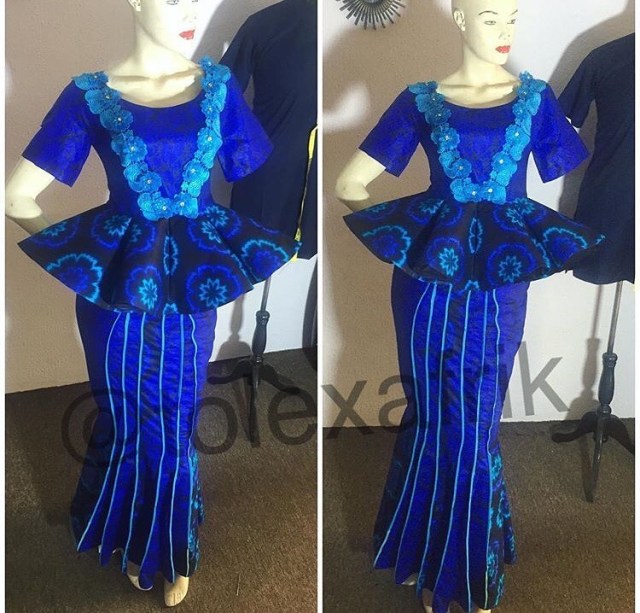 Beautiful Ankara Skirt and Blouse African Dresses For African Women (12)