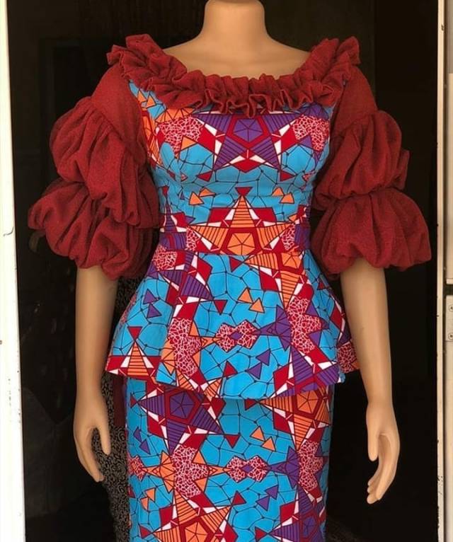 Beautiful Ankara Skirt and Blouse African Dresses For African Women (13)