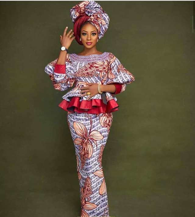 Beautiful Ankara Skirt and Blouse African Dresses For African Women (18)