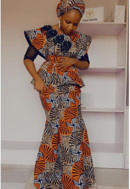 Beautiful Ankara Skirt and Blouse African Dresses For African Women (30)