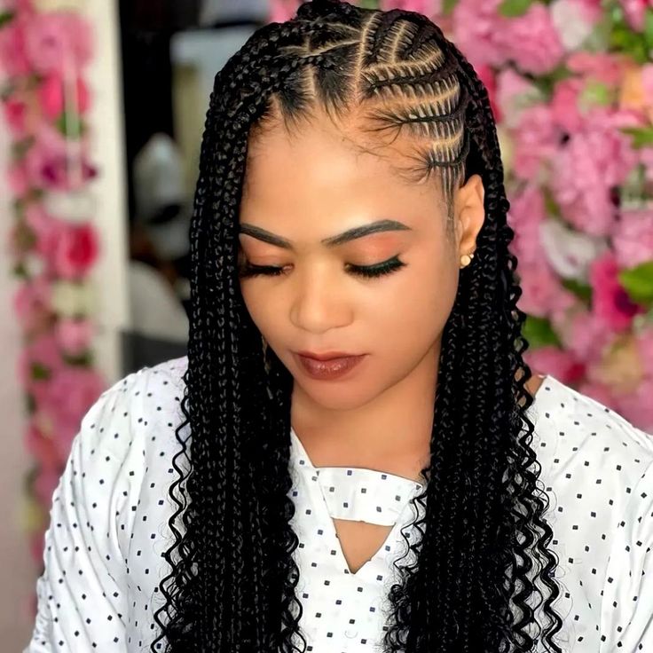 Feed In Braids With Intricate Patterns