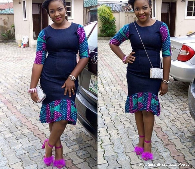 Amazingly Stylish Ankara and Jeans Outfit That Will Elevate Your Personality (19)