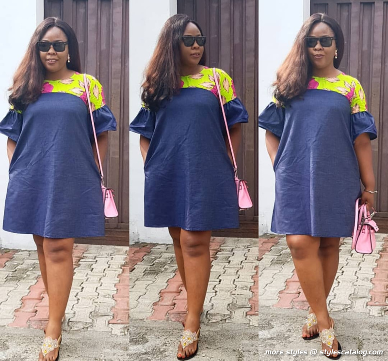 Amazingly Stylish Ankara and Jeans Outfit That Will Elevate Your Personality (28)