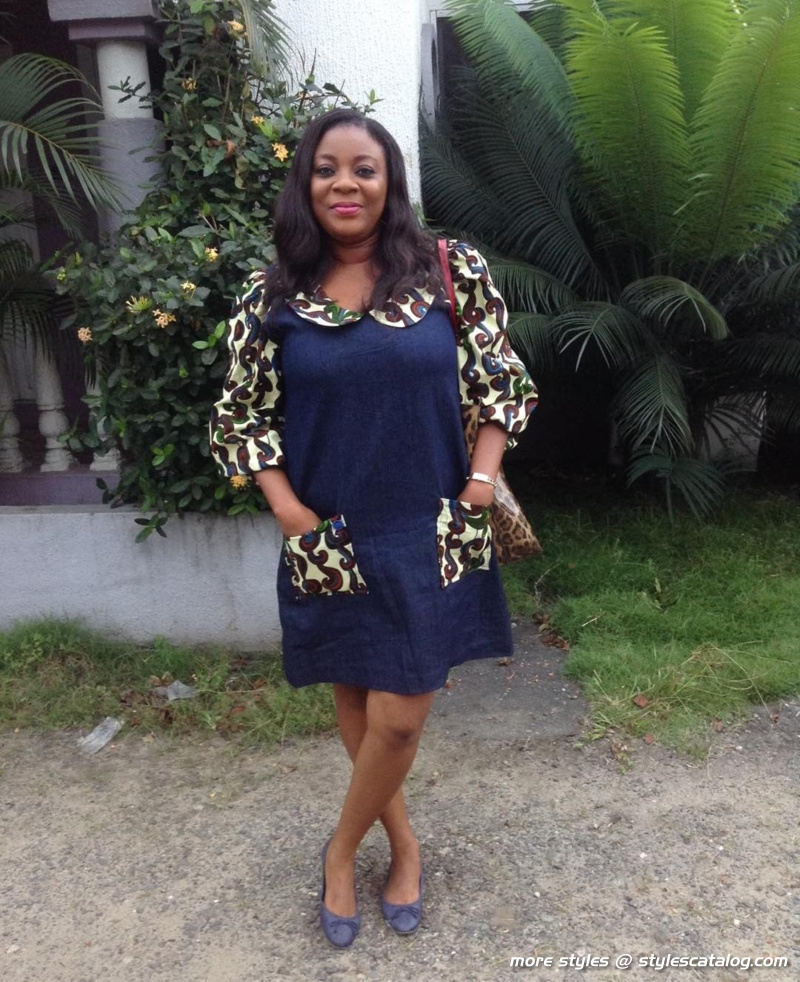 Amazingly Stylish Ankara and Jeans Outfit That Will Elevate Your Personality (29)