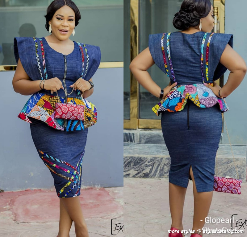 Amazingly Stylish Ankara and Jeans Outfit That Will Elevate Your Personality (34)