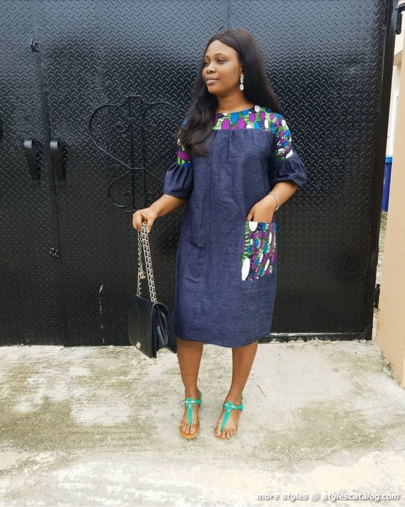 Amazingly Stylish Ankara and Jeans Outfit That Will Elevate Your Personality (35)
