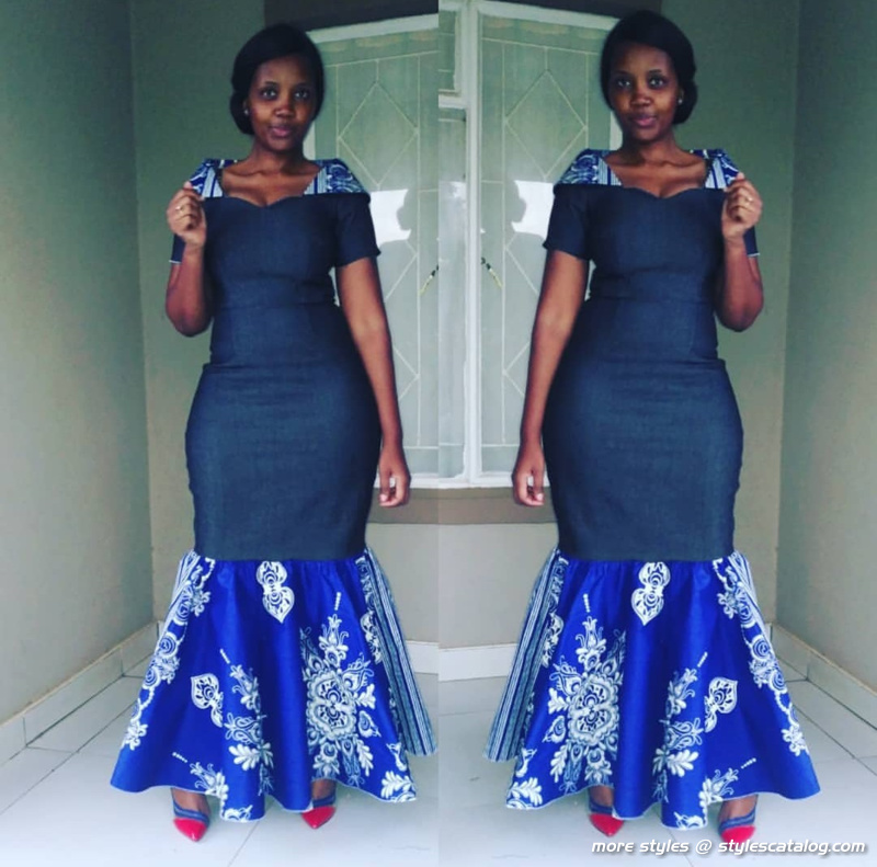 Amazingly Stylish Ankara and Jeans Outfit That Will Elevate Your Personality (38)