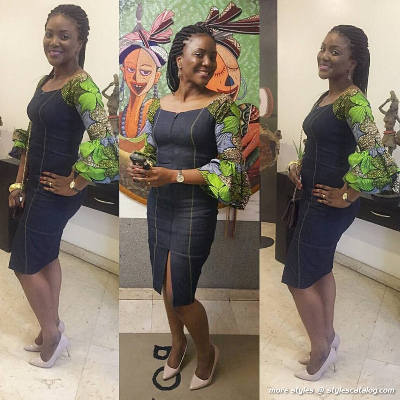 Amazingly Stylish Ankara and Jeans Outfit That Will Elevate Your Personality (45)