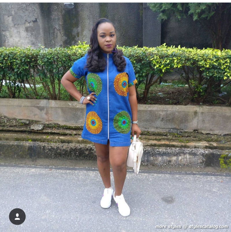 Amazingly Stylish Ankara and Jeans Outfit That Will Elevate Your Personality (6)