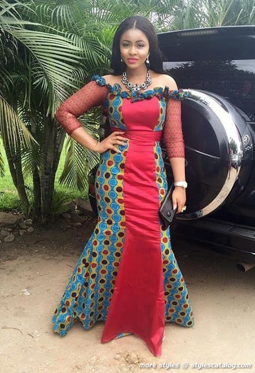 Ankara Long Gown Styles for Fashionable Women (10)