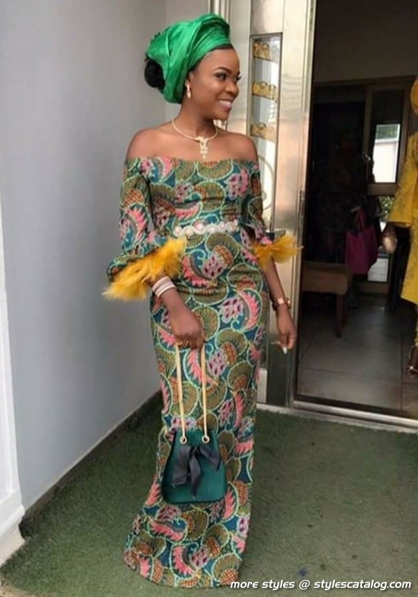 Ankara Long Gown Styles for Fashionable Women (17)