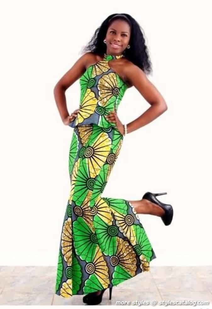 Ankara Long Gown Styles for Fashionable Women (18)