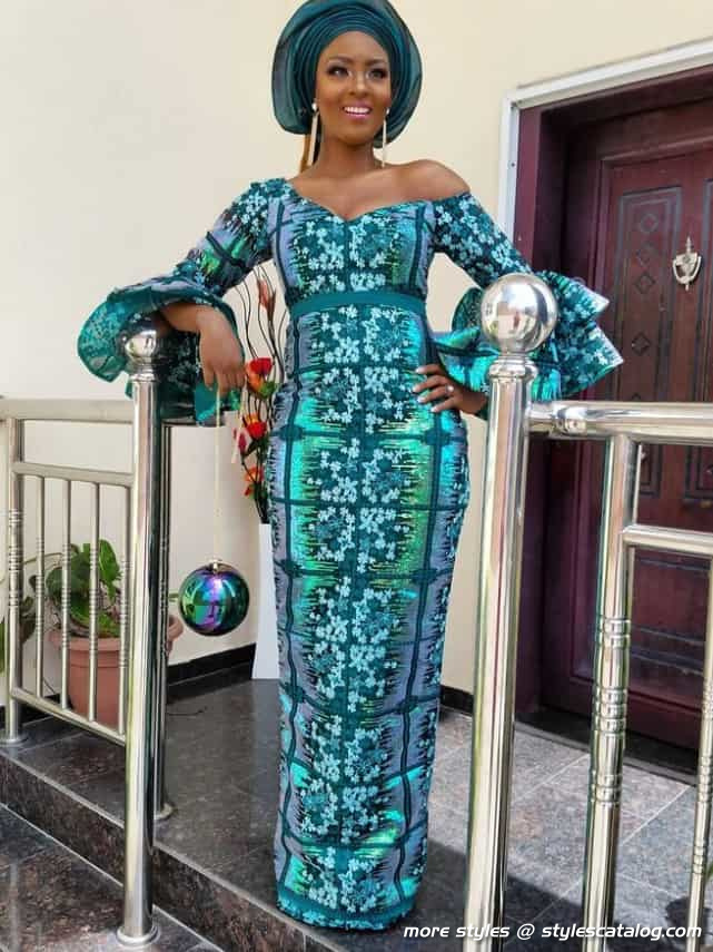 Ankara Long Gown Styles for Fashionable Women (20)