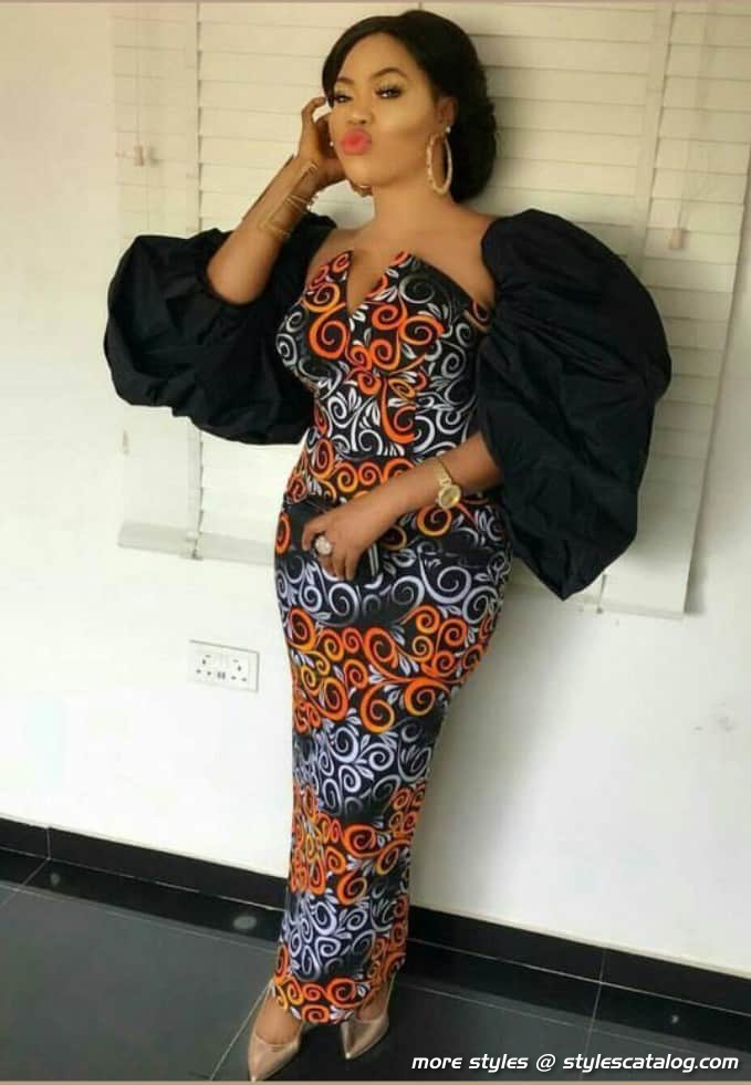 Ankara Long Gown Styles for Fashionable Women (23)