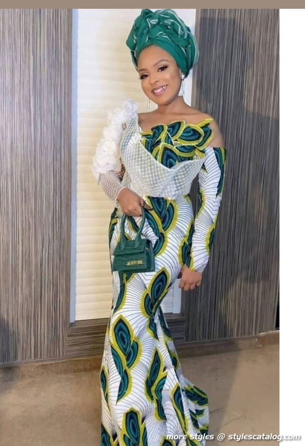 Ankara Long Gown Styles for Fashionable Women (5)