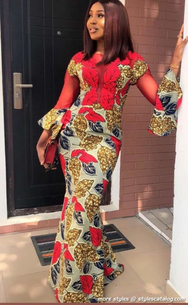 Ankara Long Gown Styles for Fashionable Women (8)