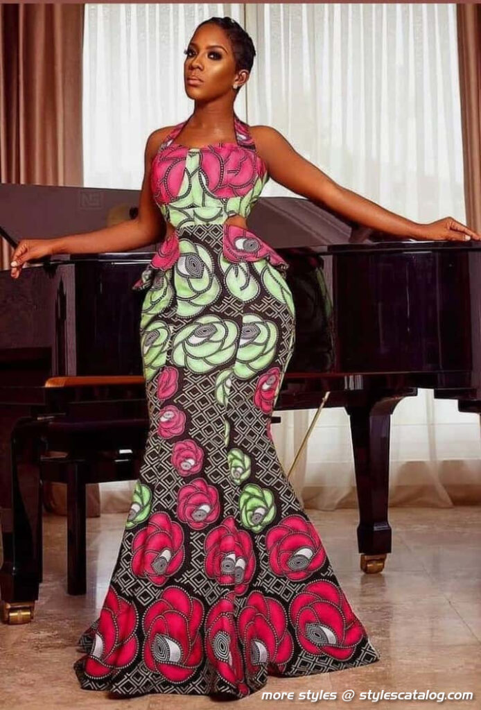 Ankara Long Gown Styles for Fashionable Women (9)