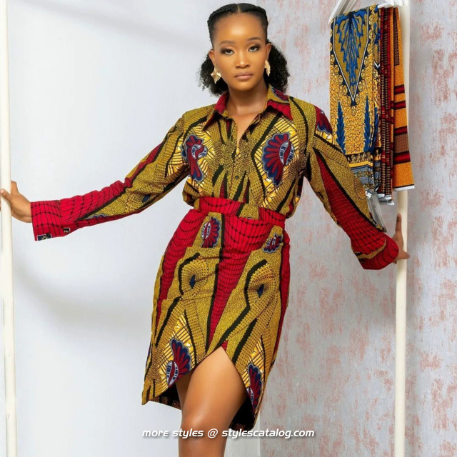 Ankara Styles You Can Make With 2 Yards of Material - more styles @ stylescatalog (22)