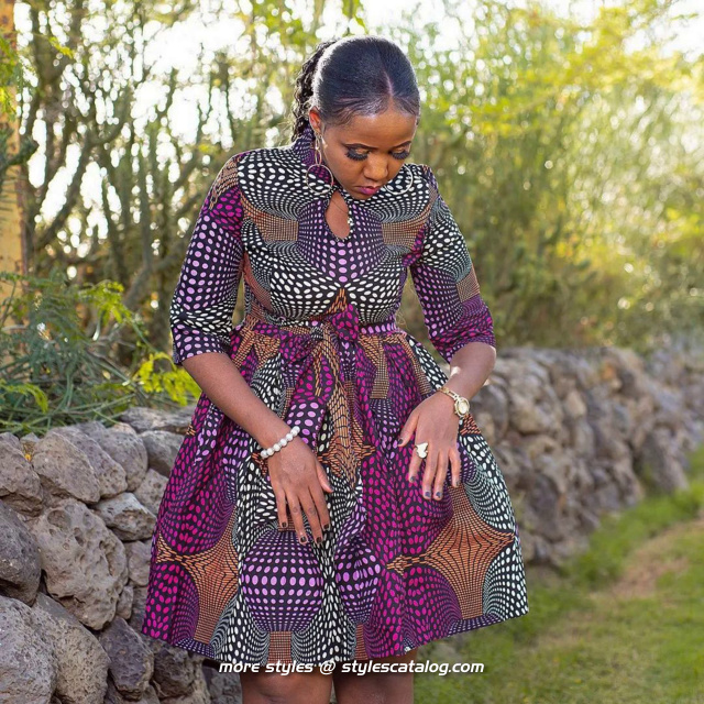 Ankara Styles You Can Make With 2 Yards of Material - more styles @ stylescatalog (39)