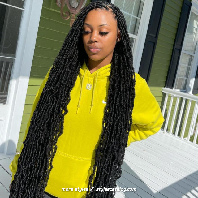 Hairstyles for Medium Knotless Braids (12)