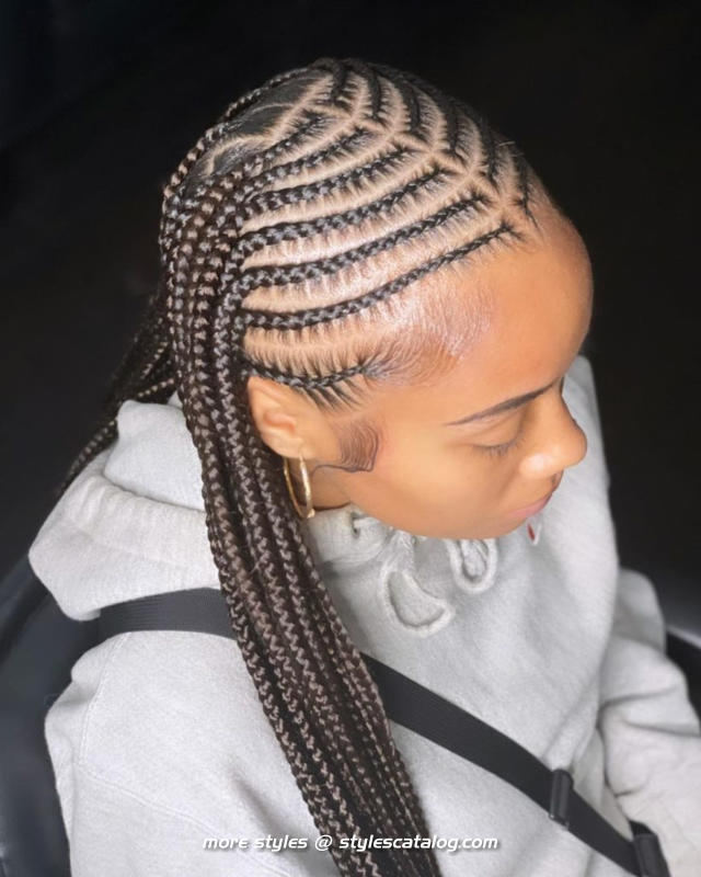 Hairstyles for Medium Knotless Braids (14)