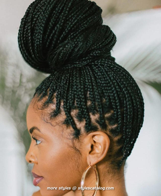 Hairstyles for Medium Knotless Braids (29)