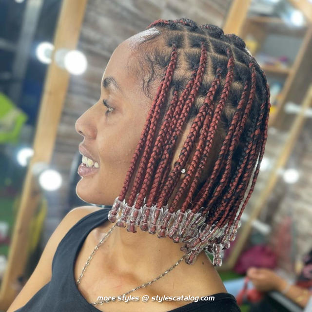 Hairstyles for Medium Knotless Braids (30)