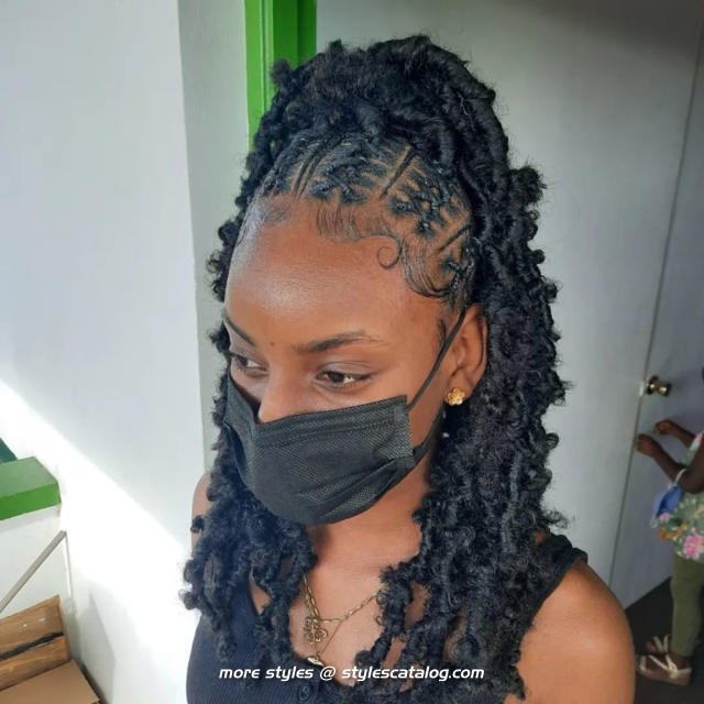 Hairstyles for Medium Knotless Braids (32)