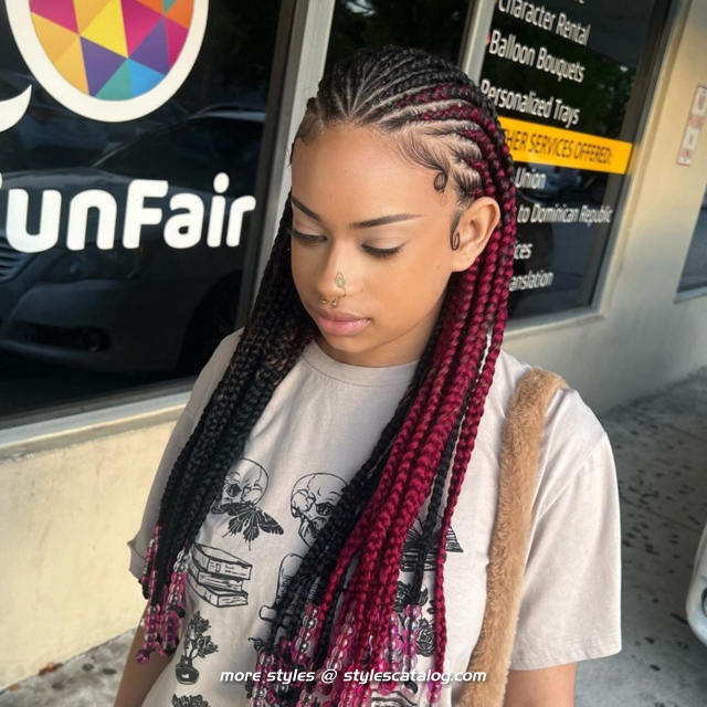 Hairstyles for Medium Knotless Braids (38)