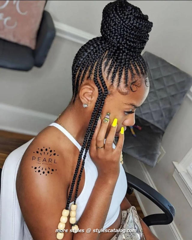 Hairstyles for Medium Knotless Braids (44)