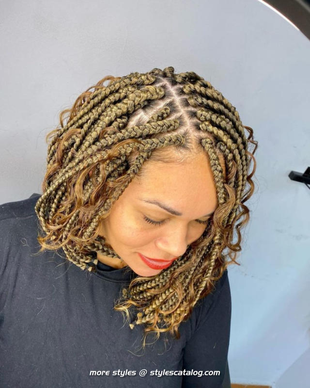 Hairstyles for Medium Knotless Braids (45)