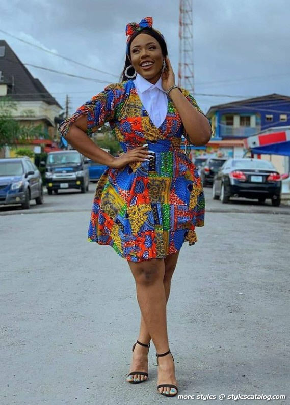 The Most Fashionable Ankara Short Gown Styles for Ladies (12)