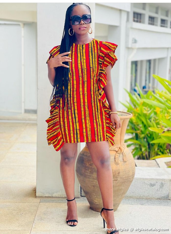 The Most Fashionable Ankara Short Gown Styles for Ladies (16)