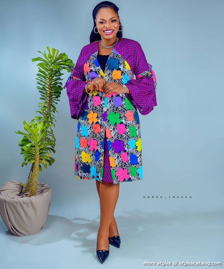 The Most Fashionable Ankara Short Gown Styles for Ladies (19)