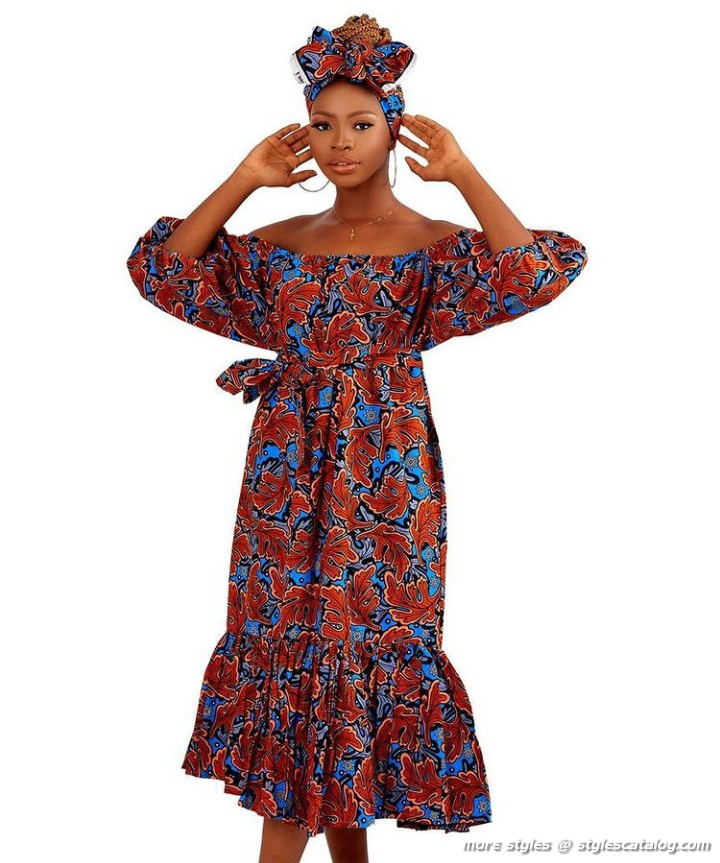 The Most Fashionable Ankara Short Gown Styles for Ladies (4)