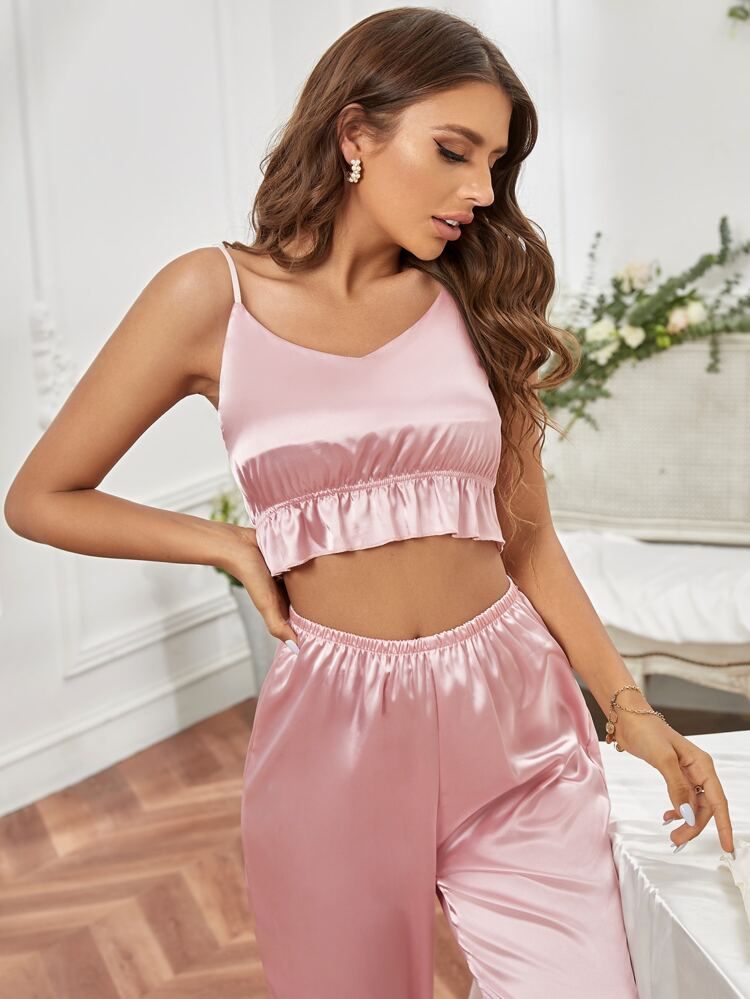 Fascinating Women's Silk Satin Pajamas You Should Consider (6)