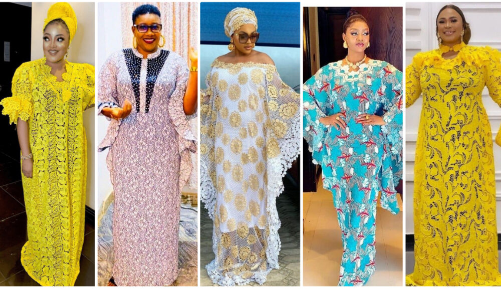 Stunning Lace Bubu Kaftan Styles, Perfect For The Church And Other Occasions.